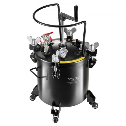 Koduva VEVOR slėginis dažų puodas, 20 l, 70 psi, plieno, su ratukais