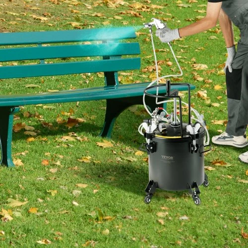 Koduva VEVOR slėginis dažų puodas, 20 l, 70 psi, plieno, su ratukais