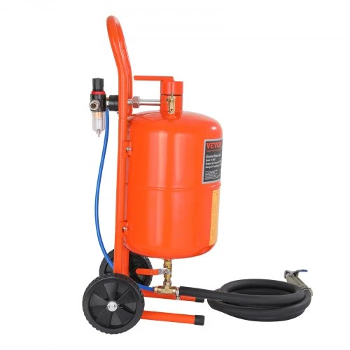 Koduva VEVOR smėliavimo bakas 18,9 l, 60–110 PSI, su 4 antgaliais
