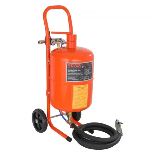 Koduva VEVOR smėliavimo bakas 18,9 l, 60–110 PSI, su 4 antgaliais