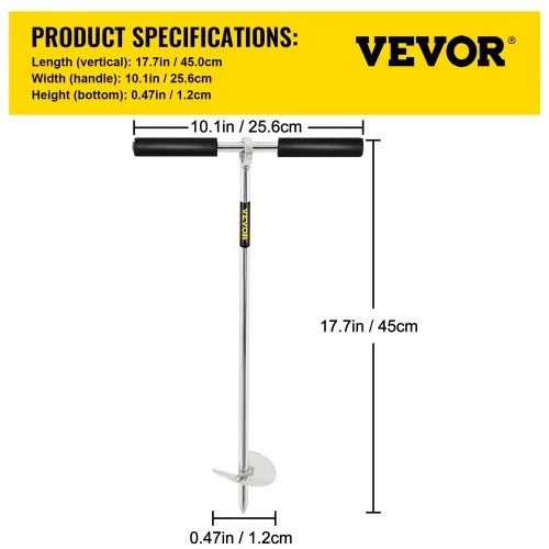 VEVOR Smėlio inkaras VV-SA-18, 45 cm, 316 nerūdijantis plienas