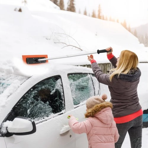 VEVOR Sniego stogo grėblys, 1,2 m pasiekiamumas, 45 cm putų peilis