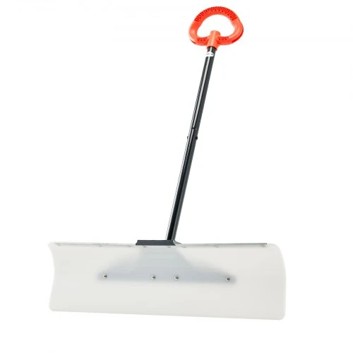 VEVOR Sniego stūmikas, 76,2 cm, su ergonomiška rankena ir segmentuota rankena, HDPE plastiko mentė, metalinis kraštas