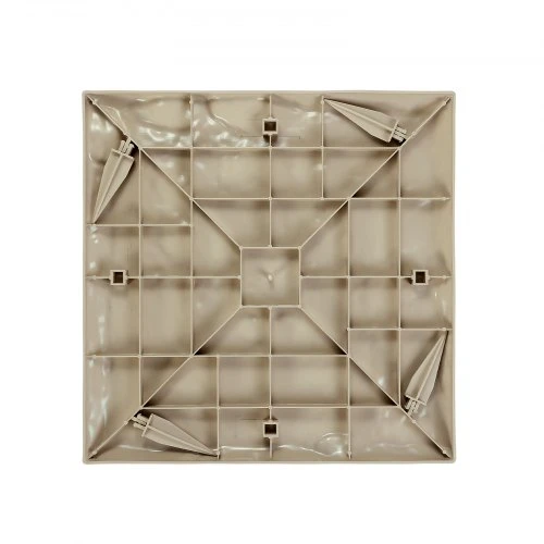 Koduva VEVOR sodo takelio plokštės, 4 vnt., 39,5 x 39,5 cm, smėlinės
