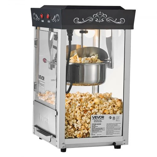 VEVOR Spragėsių aparatas, 0,2kg nerūdijančio plieno katilas, 800 W, stalinis, juodas