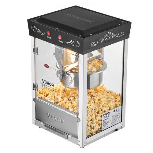 VEVOR Spragėsių aparatas, 0,2kg nerūdijančio plieno katilas, 800 W, stalinis, juodas