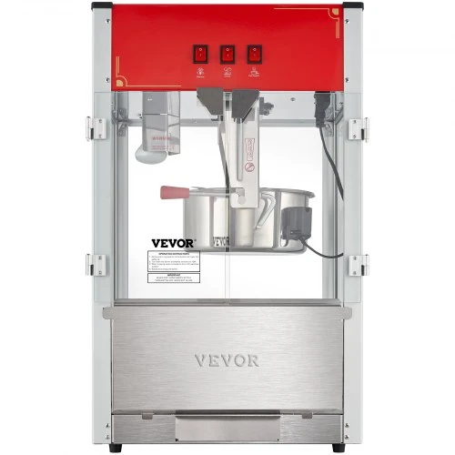 VEVOR Spragėsių aparatas, 1440 W, 12 oz katilas, raudonas