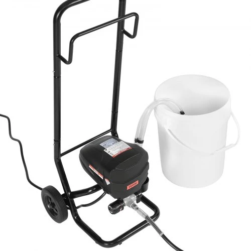 Koduva VEVOR stacionarus beorinis dažų purkštuvas, 650 W, 3000 PSI, su vežimėliu