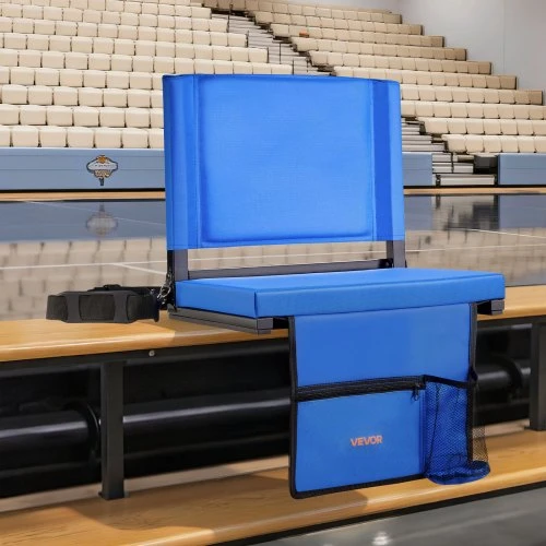 VEVOR Stadiono kėdė, sulankstoma bleacher kėdė su atlošu, paminkštinta, mėlyna