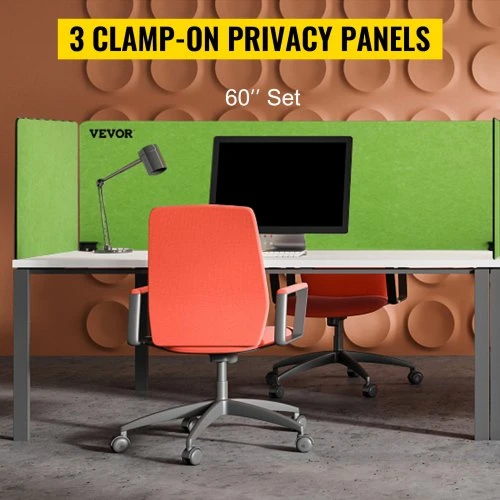 VEVOR Stalo pertvara 60 colių, 3 plokščių privatumo akustinė panelė, žalia