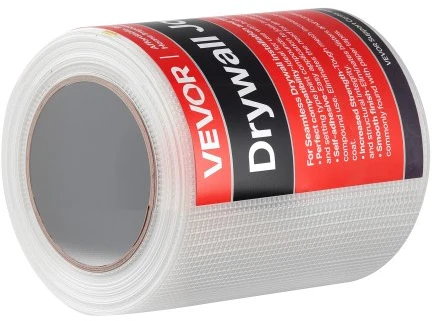 Koduva VEVOR stiklo pluošto siūlių juosta gipso kartonui, 150 mm x 30 m, 12 ritinių
