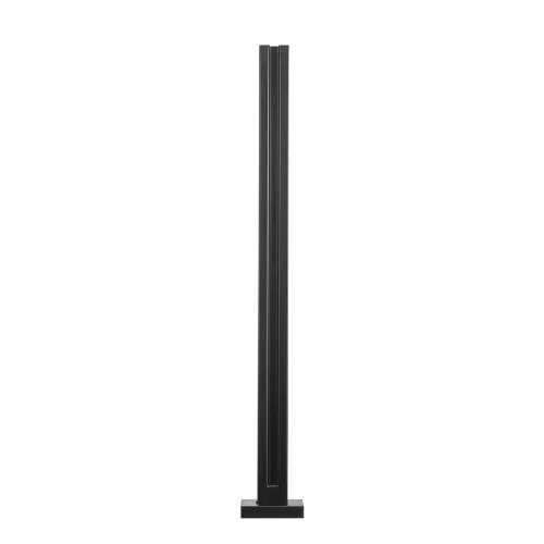 VEVOR Stiklo spaustukas, 35,83" aukščio, 0,39"–0,47" grūdintam stiklui, juodas