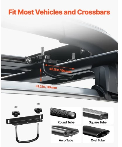 VEVOR Stogo bagažinė, 1216 x 1020 x 142 mm, universali, skirta SUV automobiliams