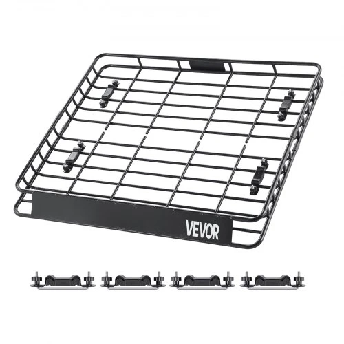 VEVOR Stogo bagažinė cargo carrier, 109,5 x 127 x 10,5 cm, universalus stogo krepšys, 68 kg