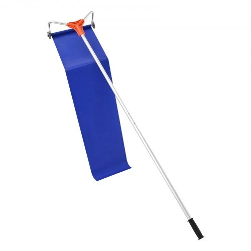 VEVOR Stogo sniego grėblys, 27 cm aliuminio ašmenys, reguliuojamas 1,25–5,24 m