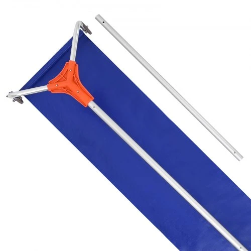 VEVOR Stogo sniego grėblys, 27 cm aliuminio ašmenys, reguliuojamas 1,25–5,24 m