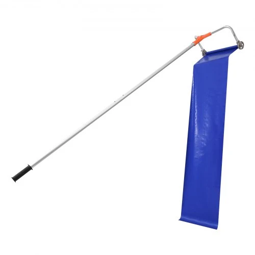 VEVOR Stogo sniego grėblys, 27 cm aliuminio ašmenys, reguliuojamas 1,25–5,24 m