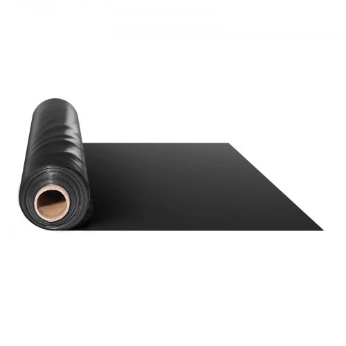 Koduva VEVOR storas plastikinis lakštas 10 mil, 20 x 100 ft, juodas