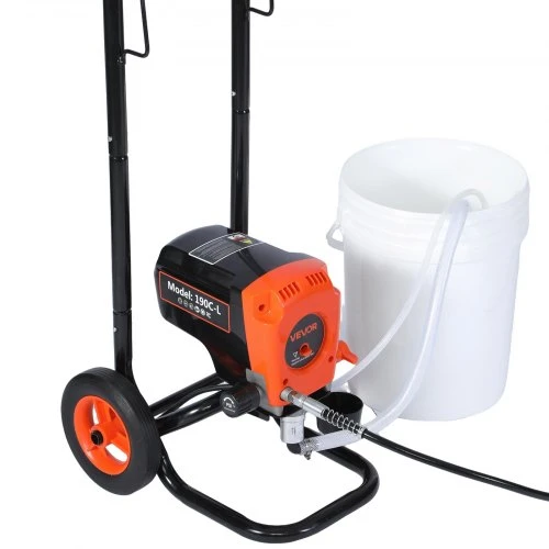 Koduva VEVOR stovinis beorio dažų purkštuvas, 900 W, 3300 PSI, su vežimėliu