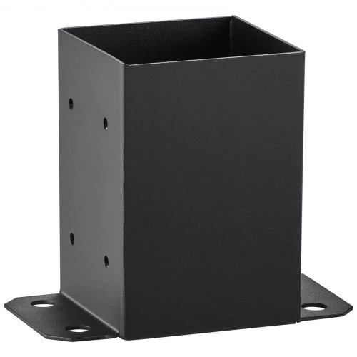 VEVOR Stulpo pagrindas, 10 vnt., 101,6 x 101,6 mm, 91 x 91 mm vidus, matinė juoda
