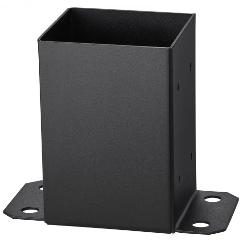 VEVOR Stulpo pagrindas, 10 vnt., 101,6 x 101,6 mm, 91 x 91 mm vidus, matinė juoda