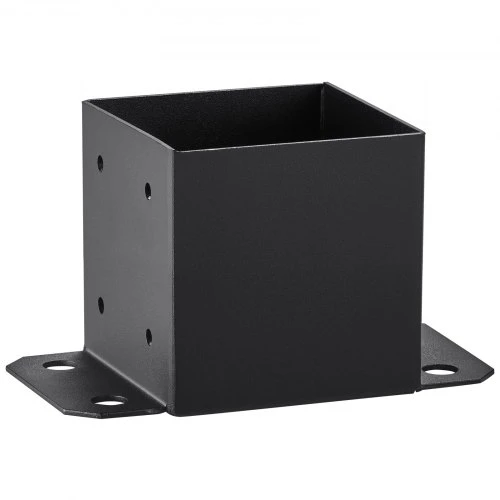 VEVOR Stulpo pagrindas 4 vnt., 152,4 x 152,4 mm, vidinis dydis 142 x 142 mm, juodas