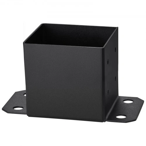 VEVOR Stulpo pagrindas 4 vnt., 152,4 x 152,4 mm, vidinis dydis 142 x 142 mm, juodas