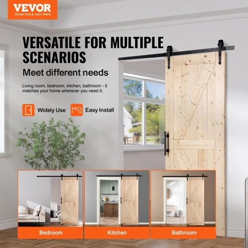 Koduva VEVOR stumdomos tvarto durys, 30 x 84 col., pušies mediena, modelis 30AK