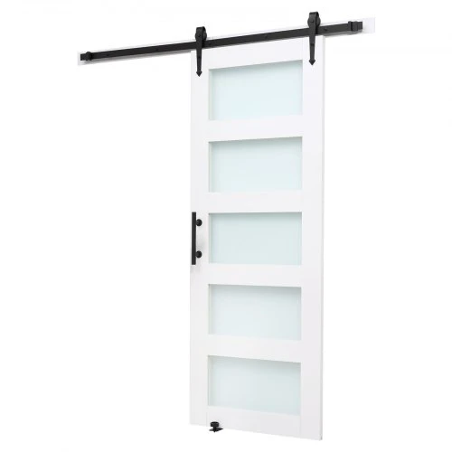Koduva VEVOR stumdomos tvarto durys, 76,2 x 213,4 cm, baltos