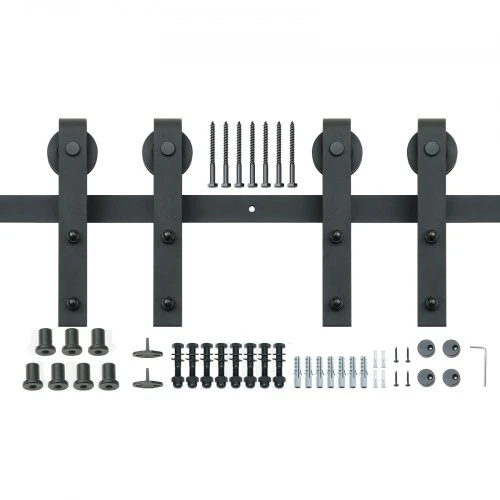 VEVOR Stumdomų varstomų durų furnitūros rinkinys, 243,8 cm, 149,7kg, dviguboms durims