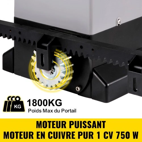 VEVOR Stumdomų vartų automatika, 1800 kg, 7 m, su 4 nuotolinio valdymo pultais ir programėle