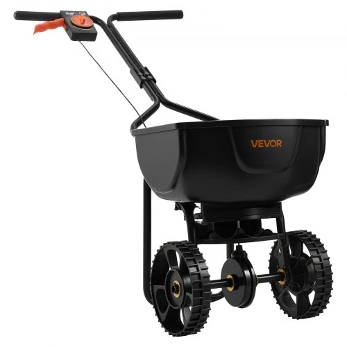 VEVOR Stumiamasis vejos barstytuvas, 3 m barstymo plotis, 15 lbs (6,8kg) talpa, 10 colių visureigiai ratai