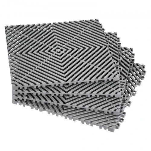 VEVOR Sujungiamas drenažo kilimėlis, 12 x 12 col., 50 vnt., pilkas