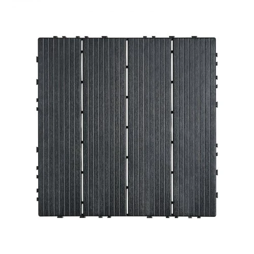 Koduva VEVOR sujungiamos denio plytelės, 10 vnt., 30 x 30 cm, tamsiai pilkos