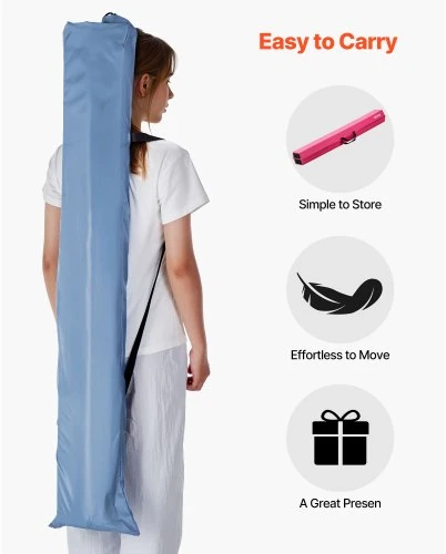 VEVOR Sulankstoma pusiausvyros sija vaikams, 8 FT, rožinė