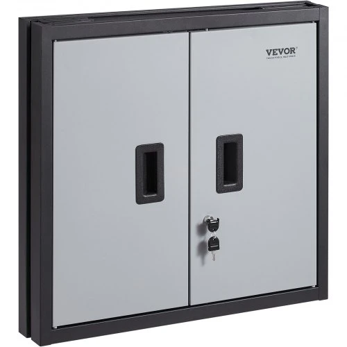 VEVOR Sulankstoma sieninė spintelė, metalinė garažo spintelė, 660 mm, juoda