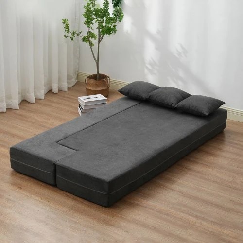 VEVOR Sulankstoma sofa-lova, tamsiai pilka, Twin, ZDSFD-5