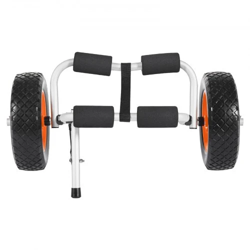 VEVOR Sulankstomas baidarių vežimėlis, 90 kg, 25,4 cm kietos guminės padangos, 1 įtempimo diržas