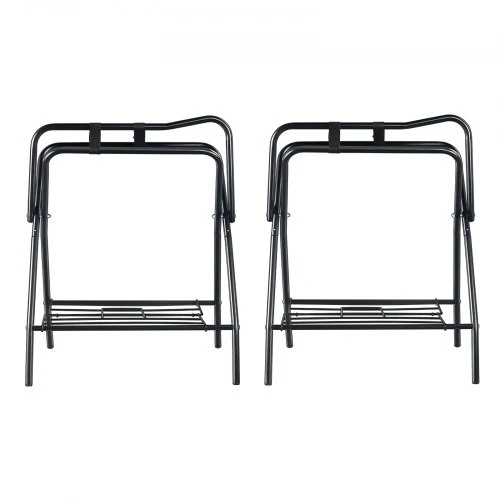 Koduva VEVOR sulankstomas balno stovas, 2 vnt., 28 x 19 x 37,5 in, juodas