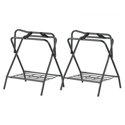 Koduva VEVOR sulankstomas balno stovas, 2 vnt., 28 x 19 x 37,5 in, juodas