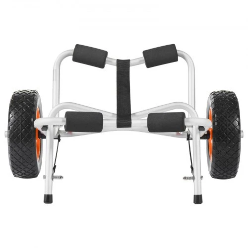 VEVOR Sulankstomas kajakų vežimėlis, 113,4kg keliamoji galia, 25,4 cm vientisi guminiai ratai, 1 diržas