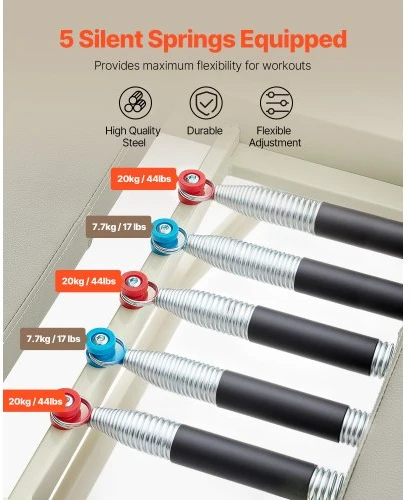 VEVOR Sulankstomas pilates reformeris S1002, 208 x 56 x 72,5 cm