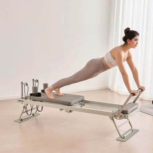 VEVOR Sulankstomas pilates reformeris S1002, 208 x 56 x 72,5 cm