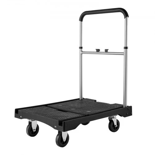 Koduva VEVOR sulankstomas platforminis vežimėlis su pasukamais ratukais, 149,69 kg, 680 x 495 x 115 mm