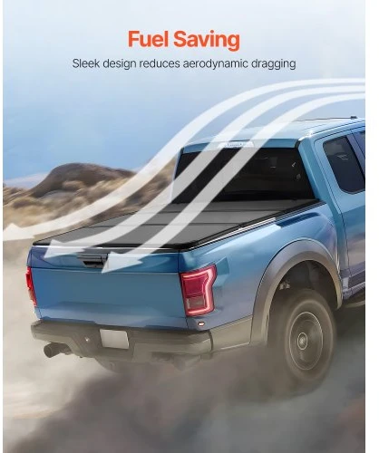 VEVOR Sulankstomas sunkvežimio kėbulo dangtis, skirtas 2014–2024 Toyota Tundra, 5.5 pėd. (67") trumpai lovai, juodas
