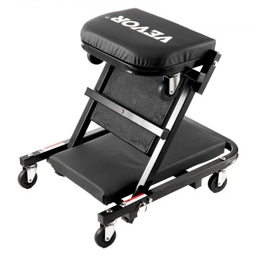 VEVOR Sulankstomas Z formos garažo mechaniko vežimėlis-lengvoji kėdė, 101,6 cm, 204,1kg