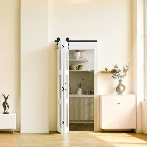 Koduva VEVOR sulankstomos tvarto durys, 914 x 2134 mm, baltos