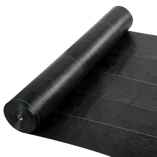 Koduva VEVOR sunki weed barrier audinys, 13 x 115 ft, 3,5 oz, juodas