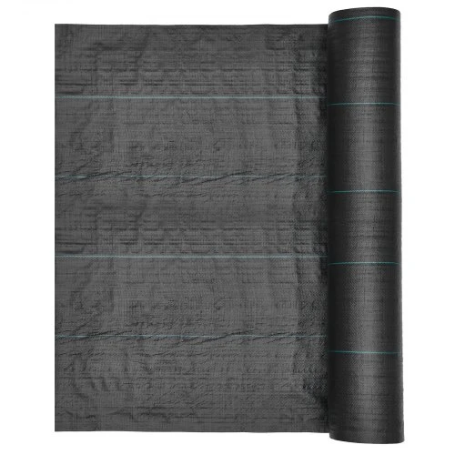 Koduva VEVOR sunki weed barrier audinys, 13 x 115 ft, 3,5 oz, juodas