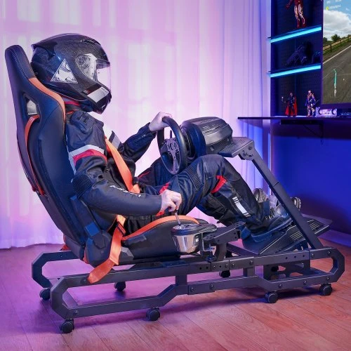 VEVOR Sunkiosios apkrovos lenktynių vairo stovas Logitech G923/G920/G29, maks. 150 kg